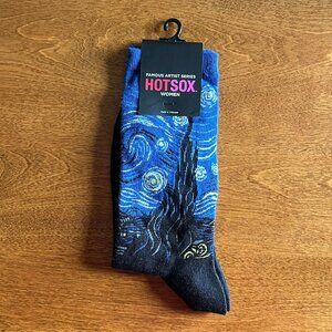 Hotsox Van Gogh "Starry Night" socks NWT